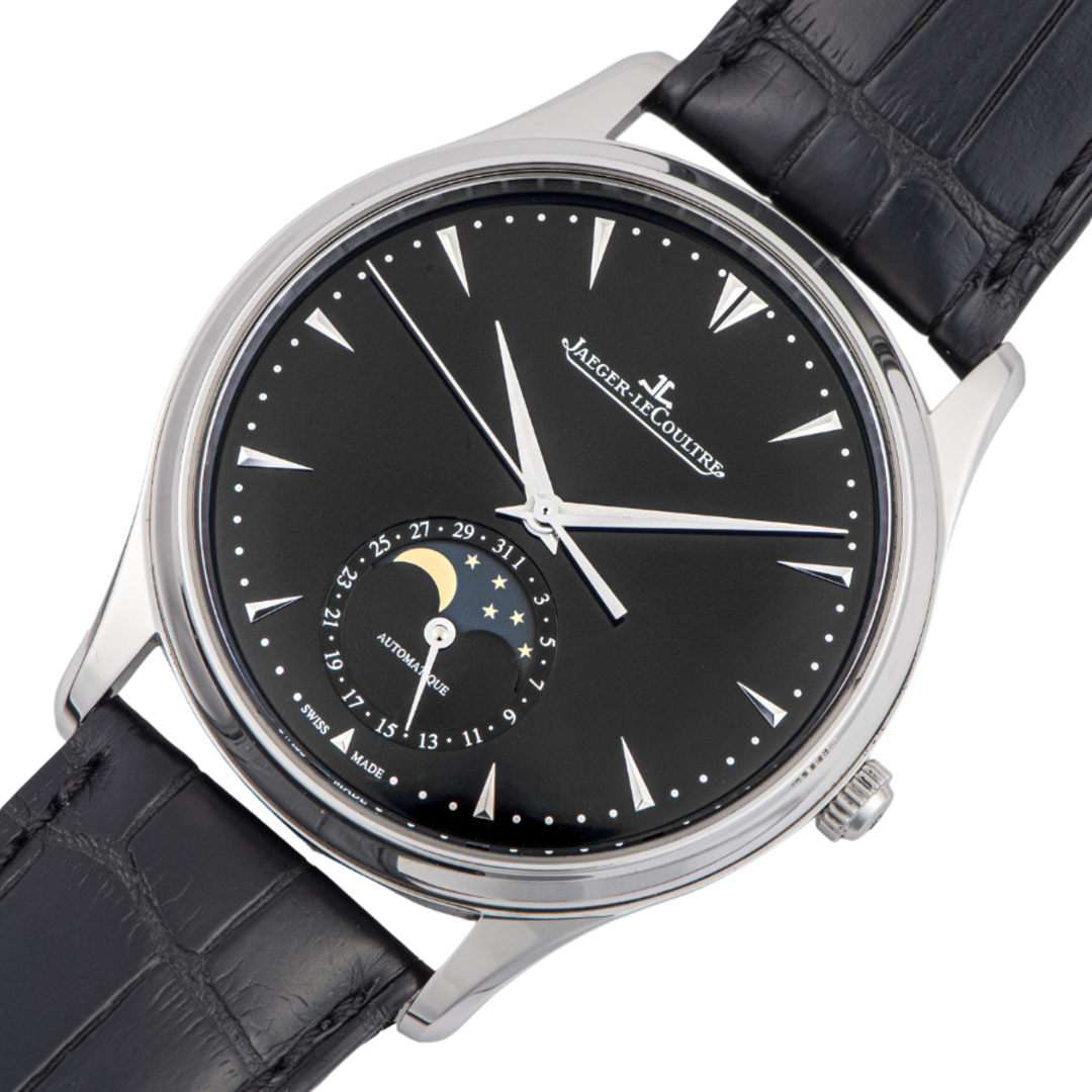 Jaeger-LeCoultre(ジャガールクルト)のJAEGER-LECOULTRE ジャガー・ルクルト マスター ウルトラスリム ムーン Q1368470(176.8.64.S)【中古】 メンズの時計(腕時計(アナログ))の商品写真