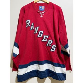 STARTER（スターター）90's 韓国製 NHL RANGERS レンジャーズ　ホッケーシャツ　ゲームシャツ【A31366-007】(その他)