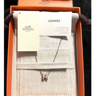 エルメス(Hermes)のHERMES ミニ・ポップH ネックレス マロングラッセ×シルバー(ネックレス)