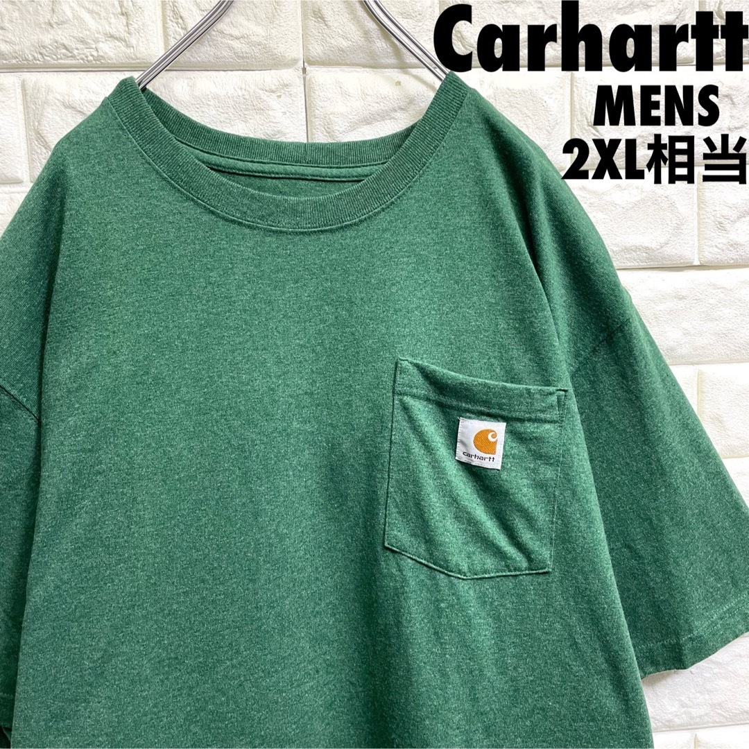 carhartt(カーハート)の美品　カーハート　半袖Tシャツ　メンズ2XLサイズ相当 メンズのトップス(Tシャツ/カットソー(半袖/袖なし))の商品写真