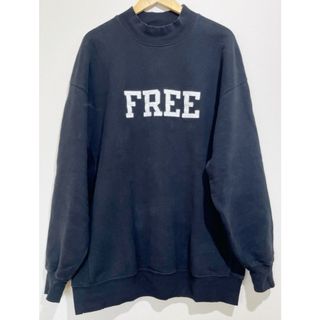 Balenciaga - BALENCIAGA（バレンシアガ ）652981 FREEロゴ ダメージ加工 モックネック スウェット【A31369-007】