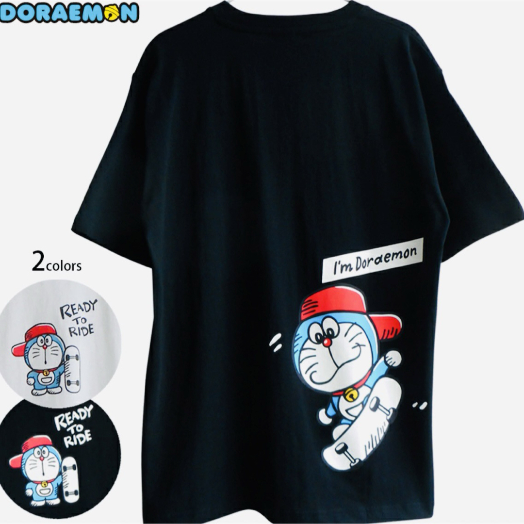 サンリオ(サンリオ)のラスト1点 I'mドラえもん Tシャツ 黒 半袖 ブラック メンズのトップス(Tシャツ/カットソー(半袖/袖なし))の商品写真