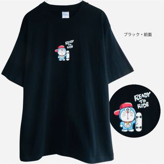 サンリオ(サンリオ)のラスト1点 I'mドラえもん Tシャツ 黒 半袖 ブラック(Tシャツ/カットソー(半袖/袖なし))