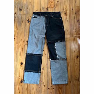 ROMANTIC CROWN 1992 RAW HEM JEANS_BLACK(デニム/ジーンズ)