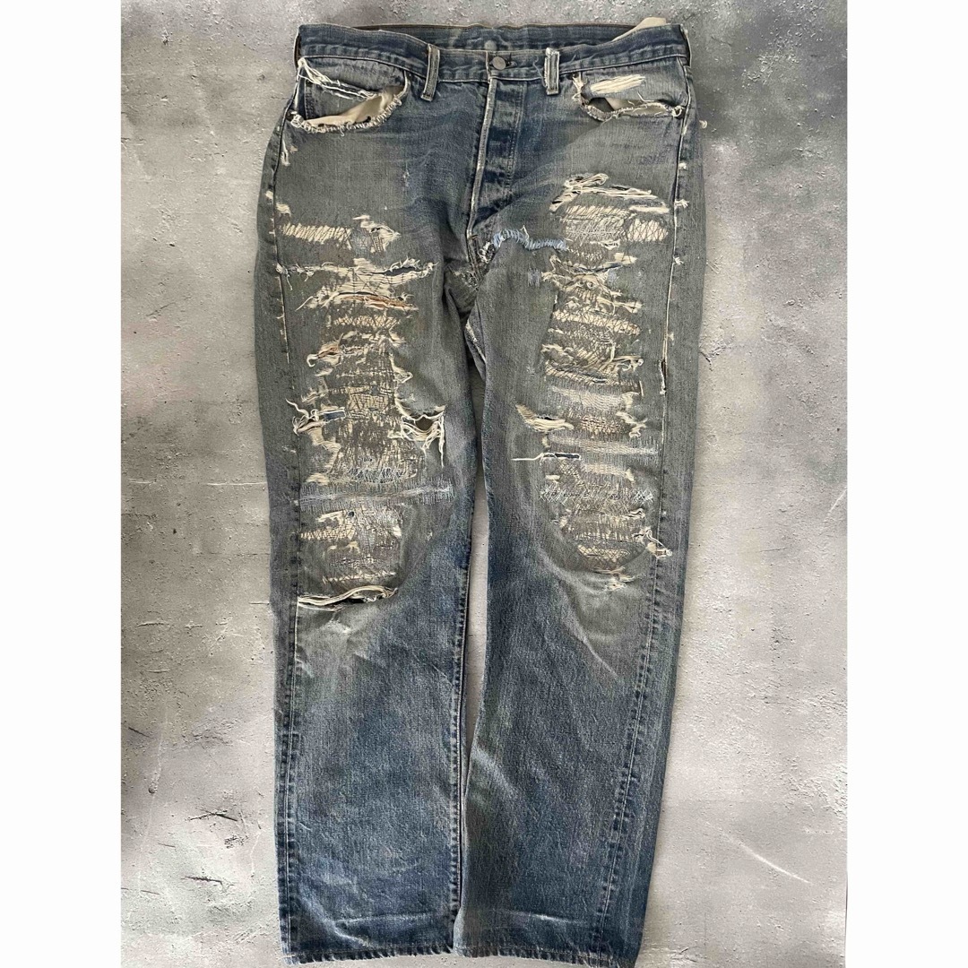 Levi's(リーバイス)の【ヴィンテージ】Levi's リーバイス501 50s-70s デニム 裏刻印4 メンズのパンツ(デニム/ジーンズ)の商品写真