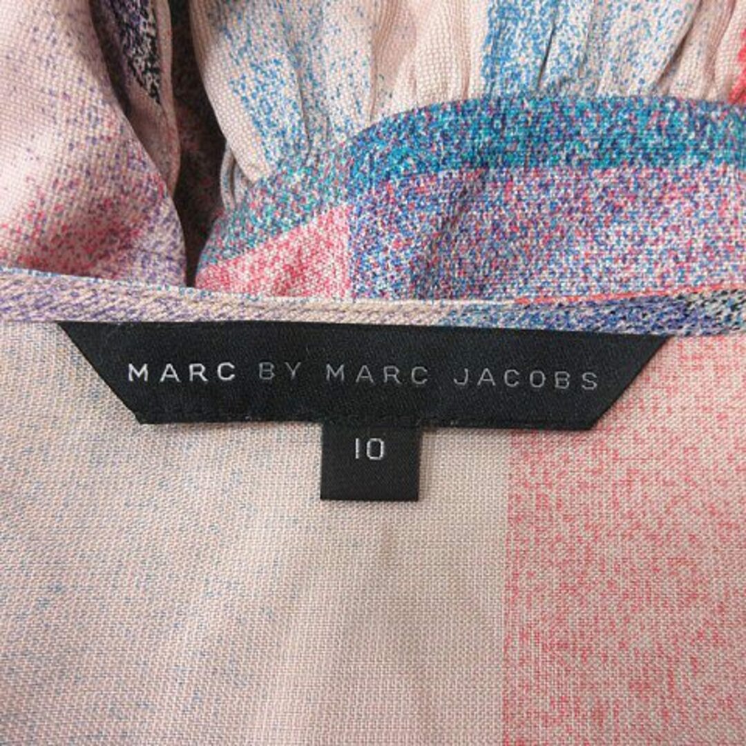 MARC BY MARC JACOBS(マークバイマークジェイコブス)のマークバイマークジェイコブス ワンピース ひざ丈 長袖 絹 10 マルチカラー レディースのワンピース(ひざ丈ワンピース)の商品写真