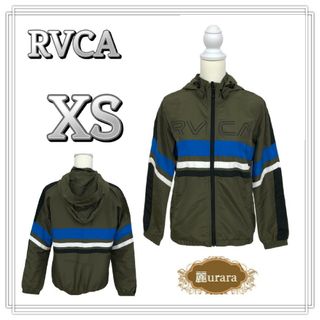 ルーカ(RVCA)のルーカ アウター トップス ナイロンジャケット パーカー ボーダー柄 XS(ナイロンジャケット)