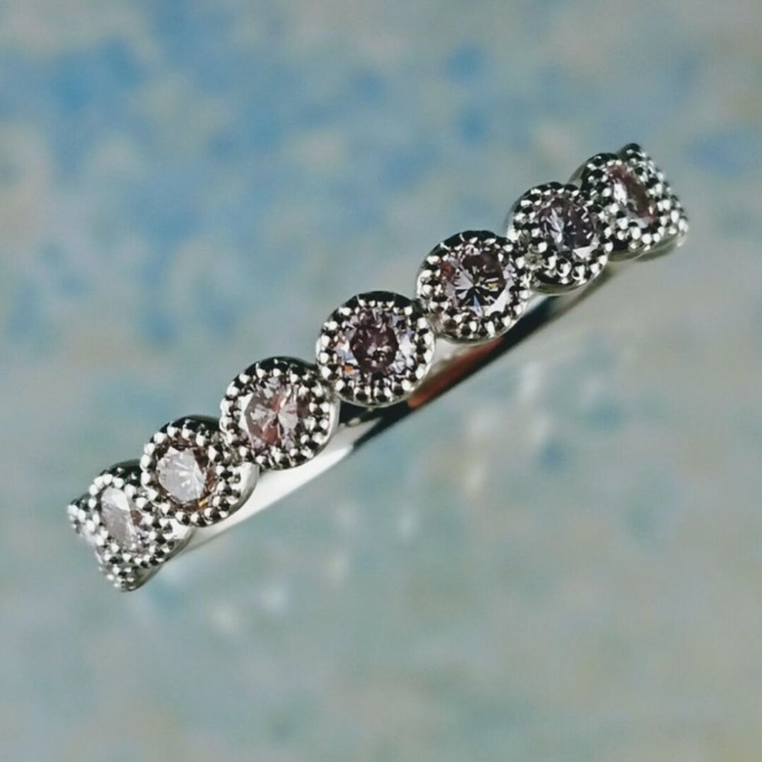 ピンクダイヤモンド　エタニティリング レディースのアクセサリー(リング(指輪))の商品写真