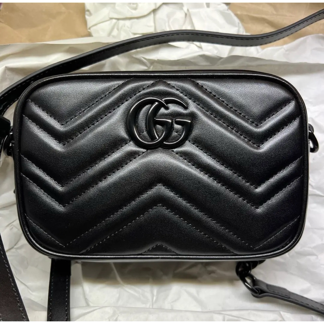 Gucci(グッチ)のGUCCIグッチ GGマーモントミニショルダーバッグ レディースのバッグ(ショルダーバッグ)の商品写真