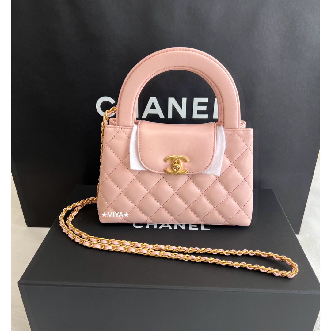 CHANEL - CHANELシャネル ミニ ショッピング バッグ nanoケリー CHANEL - CHANELシャネル ミニ ショッピング バッグ nanoケリー