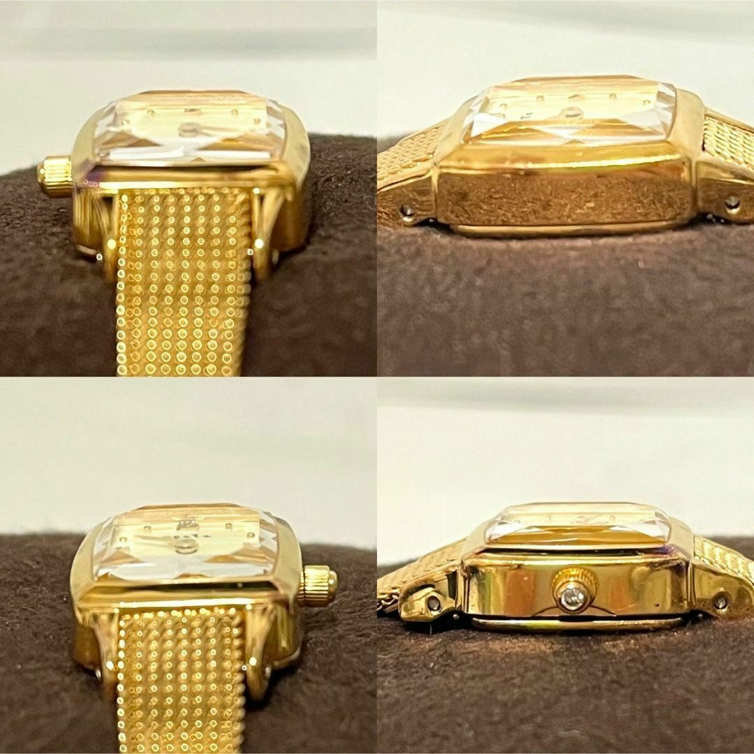 agete(アガット)の【電池交換済】agete アガット スクエアフェイス ジュエリーウォッチ 腕時計 レディースのファッション小物(腕時計)の商品写真