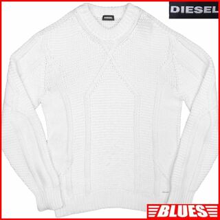 ディーゼル(DIESEL)のDIESEL ディーゼル セーター ニット メンズ S 白 TY3084(ニット/セーター)