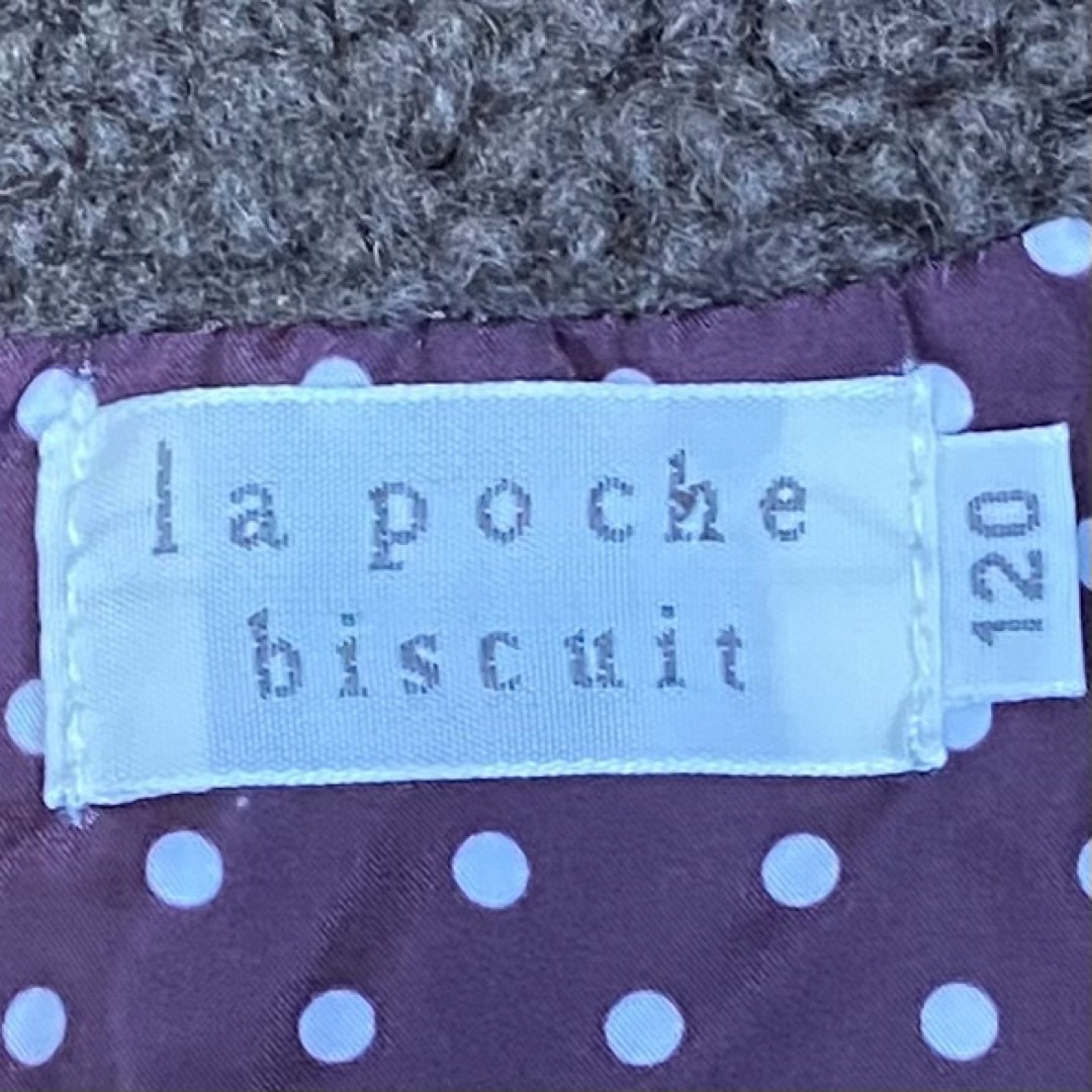 la poche biscuit(ラポシェビスキュイ)の【美品】 ラポシェビスキュイ ボア ジャケット アウター 女の子 120 キッズ/ベビー/マタニティのキッズ服女の子用(90cm~)(ジャケット/上着)の商品写真