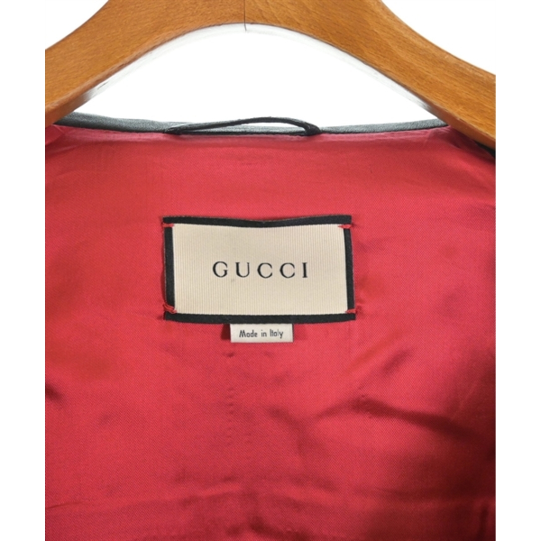 Gucci(グッチ)のGUCCI グッチ ライダース 44(S位) 黒 【古着】【中古】 メンズのジャケット/アウター(ライダースジャケット)の商品写真