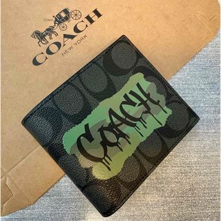 COACH - COACH  折り財布　メンズ　男性　札入れ　シグネチャー　未使用品