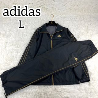 アディダス(adidas)の希少✨adidas セットアップ　ブラック　ゴールド　ジャージ　上下　お洒落(ジャージ)