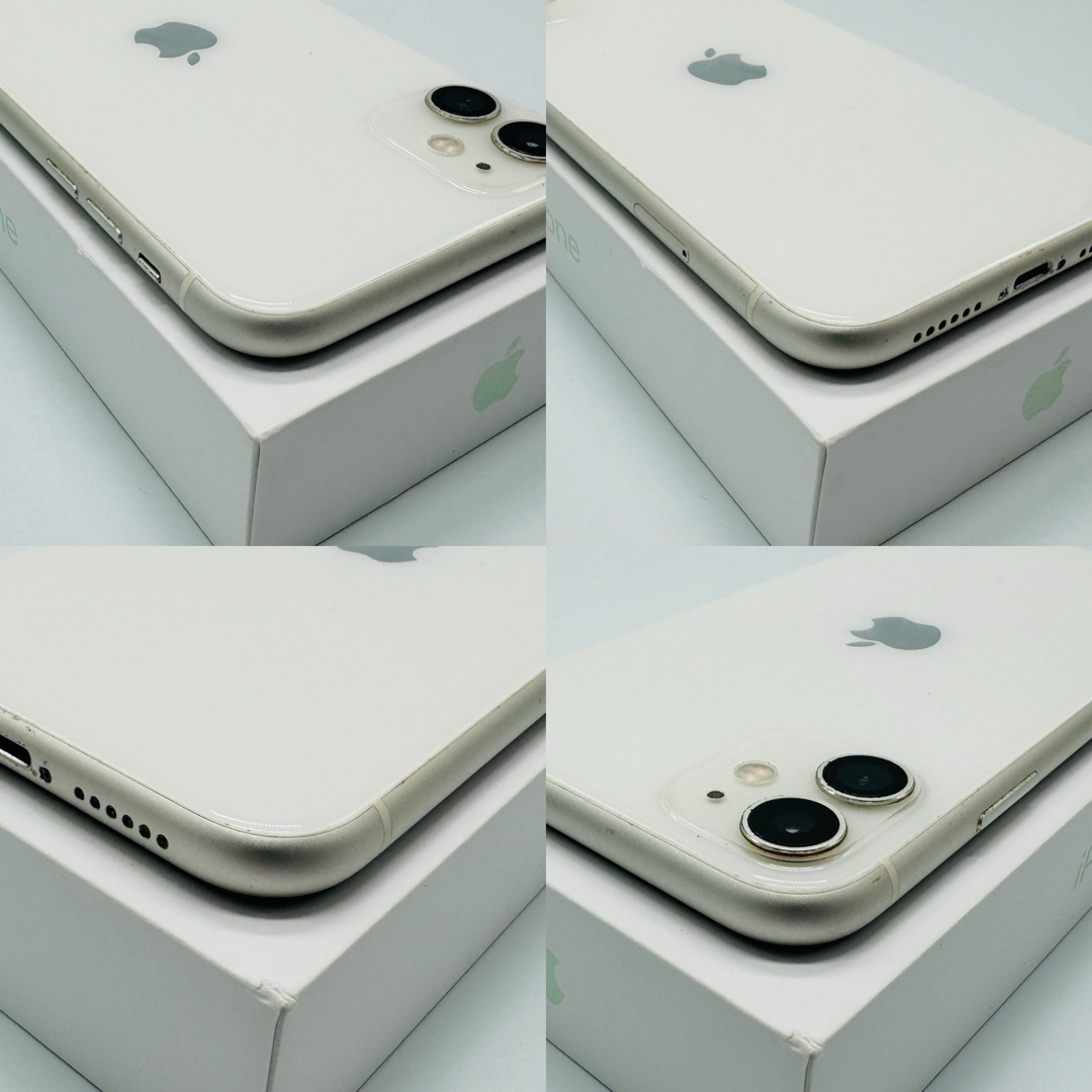 iPhone(アイフォーン)のiPhone11 ホワイト SIMフリー 128GB 管理843 スマホ/家電/カメラのスマートフォン/携帯電話(スマートフォン本体)の商品写真