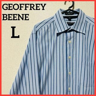 【希少】GEOFFREY BEENE 長袖シャツ ストライプシャツ ヴィンテージ(シャツ)