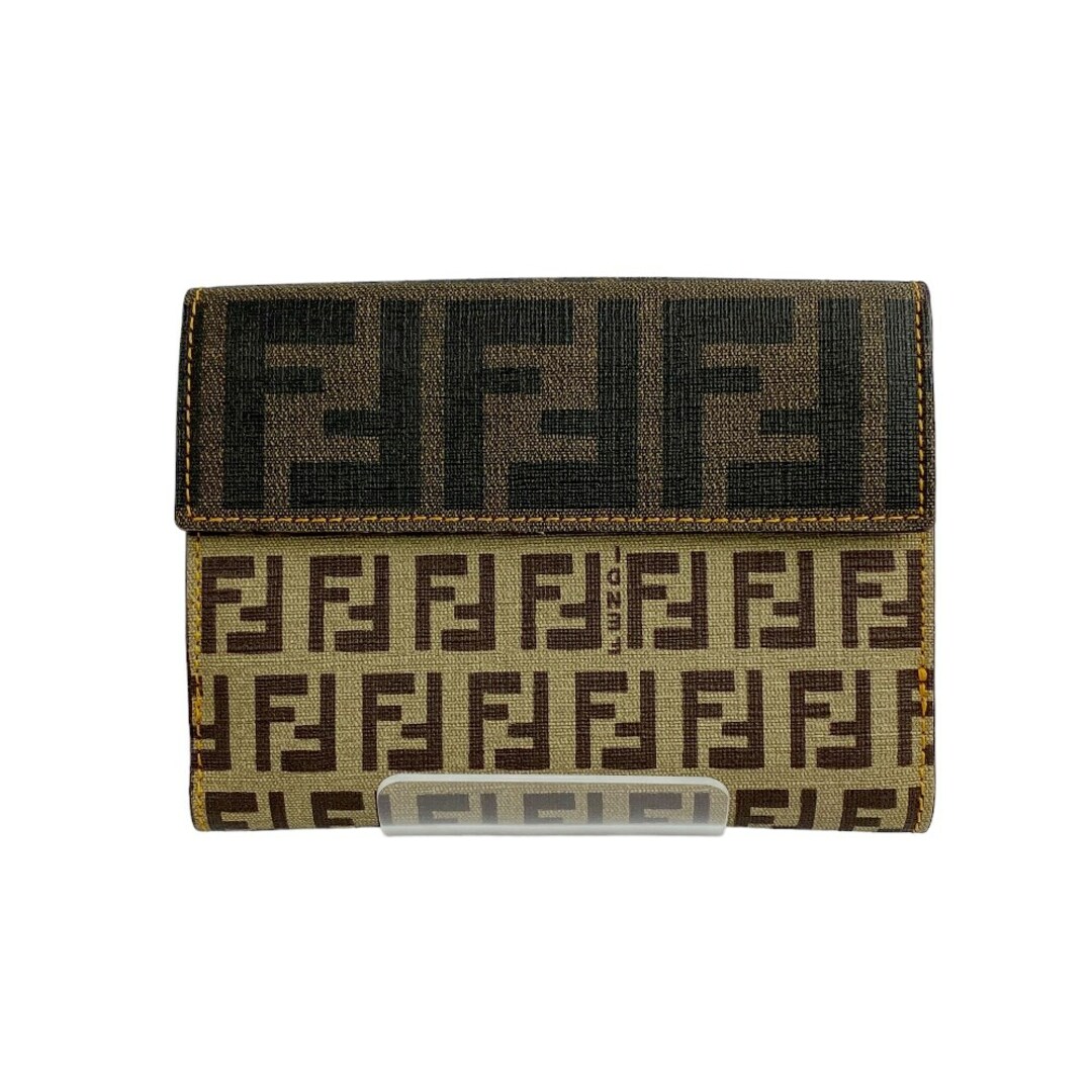 FENDI(フェンディ)の▼値下げ▼■美品■　フェンディ 二つ折り 財布 サイフ ズッカ ズッキーノ ブラウン PVC 【30086】 レディースのファッション小物(財布)の商品写真