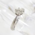 【Jewelry】Pt900 ダイヤモンド・リング 立爪デザイン 日本宝石鑑別協会 D:0.41ct 8.0号 3.3g/kt10145tg