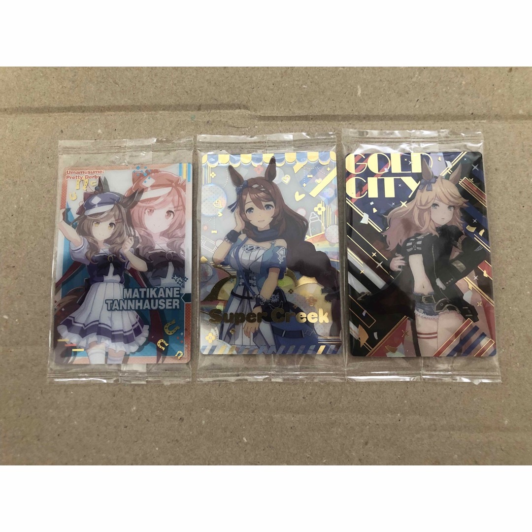 ウマ娘　プリティダービー　キャラクターカード3枚 エンタメ/ホビーのおもちゃ/ぬいぐるみ(キャラクターグッズ)の商品写真