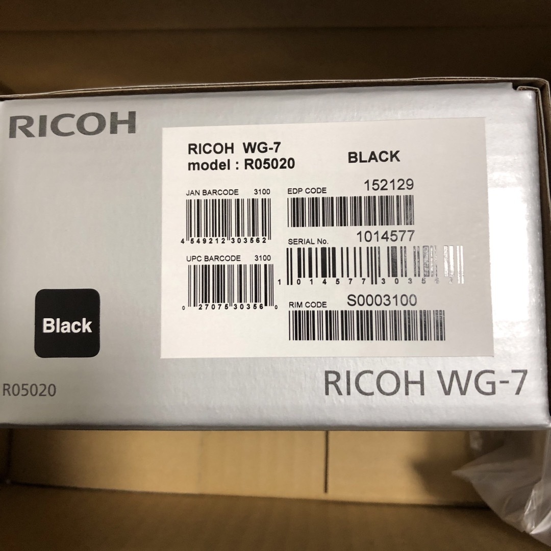 RICOH(リコー)のRICOH（リコー）　WG-7 ブラック　新品 スマホ/家電/カメラのカメラ(コンパクトデジタルカメラ)の商品写真