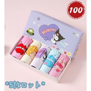 新品子供パンツ ショーツ５枚セット 女の子 綿100% 100