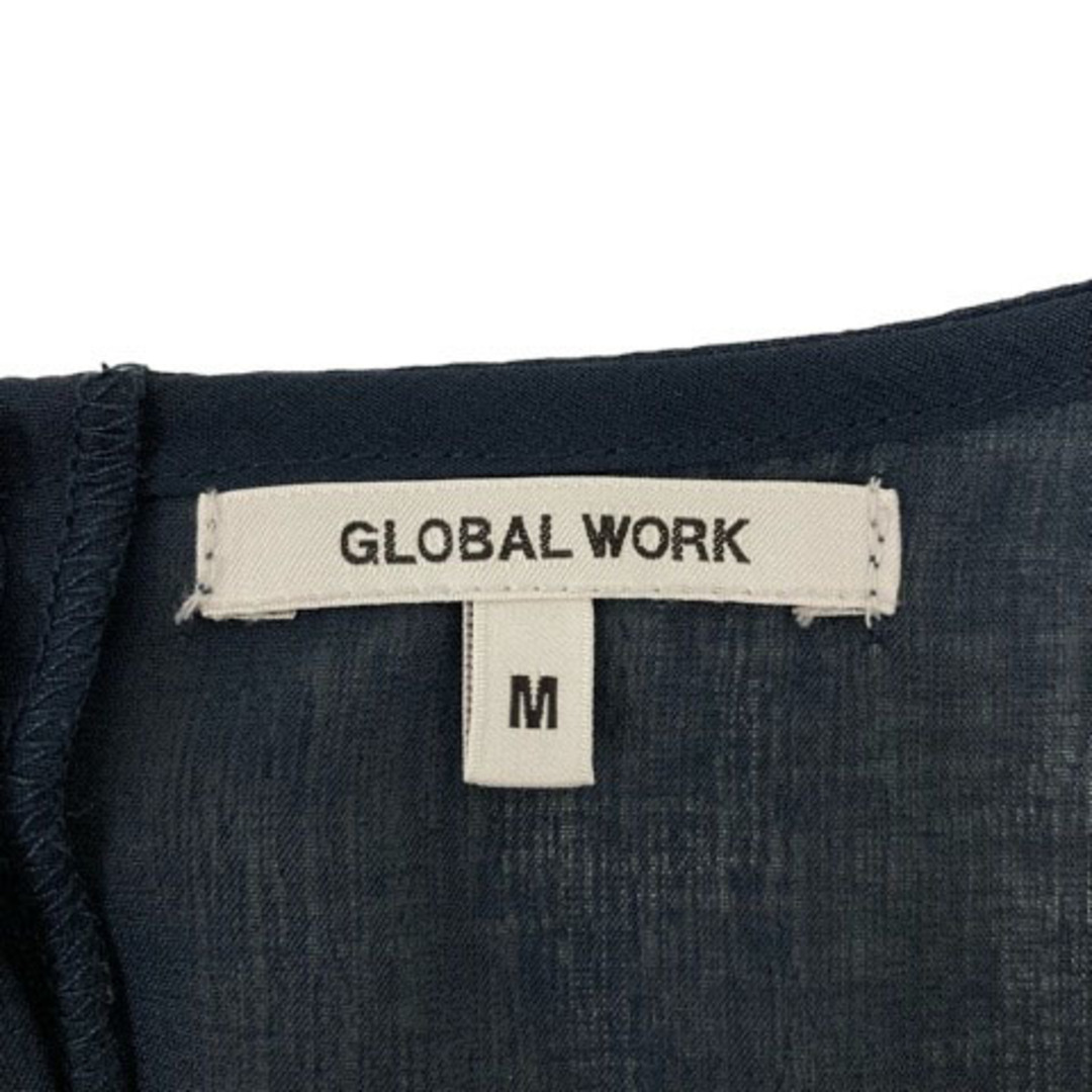 GLOBAL WORK(グローバルワーク)のグローバルワーク シャツ ブラウス 花柄 無地 半袖 M 紺 ※MZ レディース レディースのレディース その他(その他)の商品写真