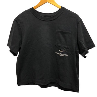 ナイキ(NIKE)のナイキ Ｔシャツ クルーネック コットン ワンポイントロゴ 半袖 L  黒(Tシャツ(半袖/袖なし))