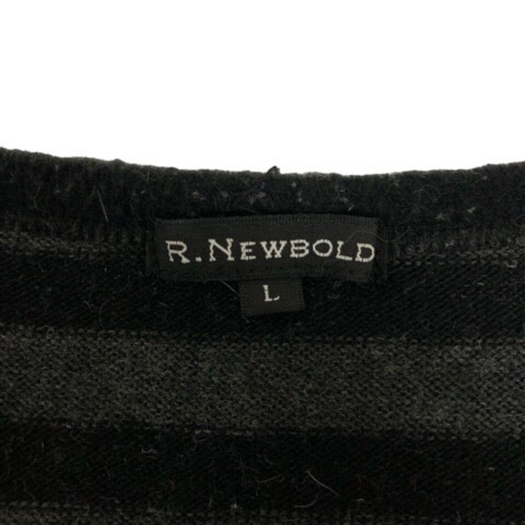 R.NEWBOLD(アールニューボールド)のアールニューボールド ニット セーター ウール混 ボーダー 長袖 L レディース レディースのトップス(ニット/セーター)の商品写真