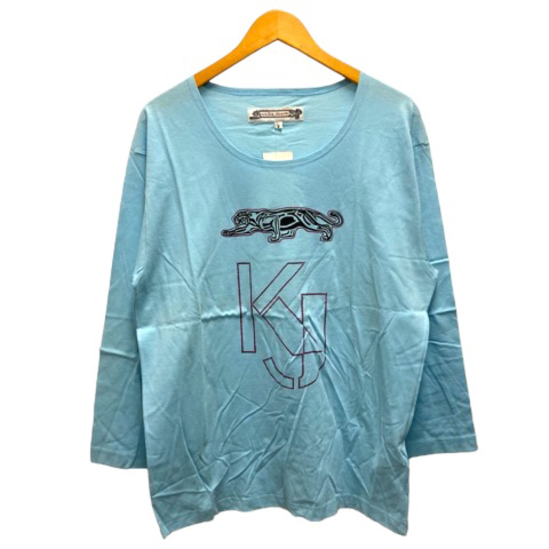 KRIZIA(クリツィア)のクリッツィア JEANS Tシャツ ロンT コットン プリント 長袖 M 水色 レディースのトップス(チュニック)の商品写真