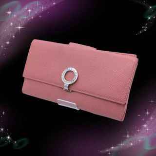 ブルガリ(BVLGARI)のブルガリ　ブルガリブルガリ　レザー　長財布　ピンク系　シルバー金具(財布)