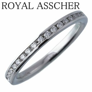 ロイヤルアッシャー ダイヤ リング 現行モデル ハーフエタニティ 7号 0.12ct JRA0225BP PT950 新品仕上げ済 ROYAL ASSCHER【16199】(リング(指輪))