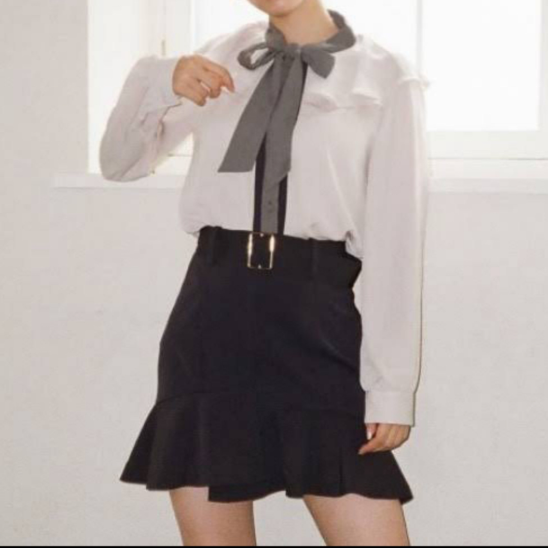 REDYAZEL ヘムマーメイドミニスカート レディースのスカート(ミニスカート)の商品写真