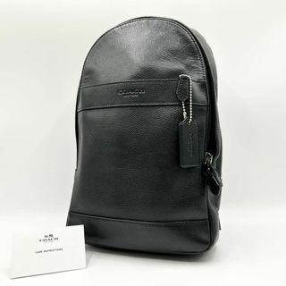 コーチ(COACH)のX389【コーチ】ショルダー・スリング・ボディーバッグ　チャールズ　レザー　黒(ボディーバッグ)