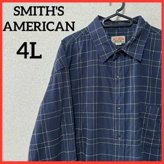 【希少】SMITH'S AMERICAN 長袖シャツ チェック柄 ヴィンテージ(シャツ)