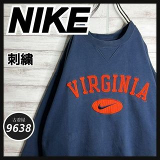 ナイキ(NIKE)の【入手困難!!】ナイキ ✈︎刺繍ロゴ バージニア アーチロゴ ゆるだぼ 裏起毛(スウェット)