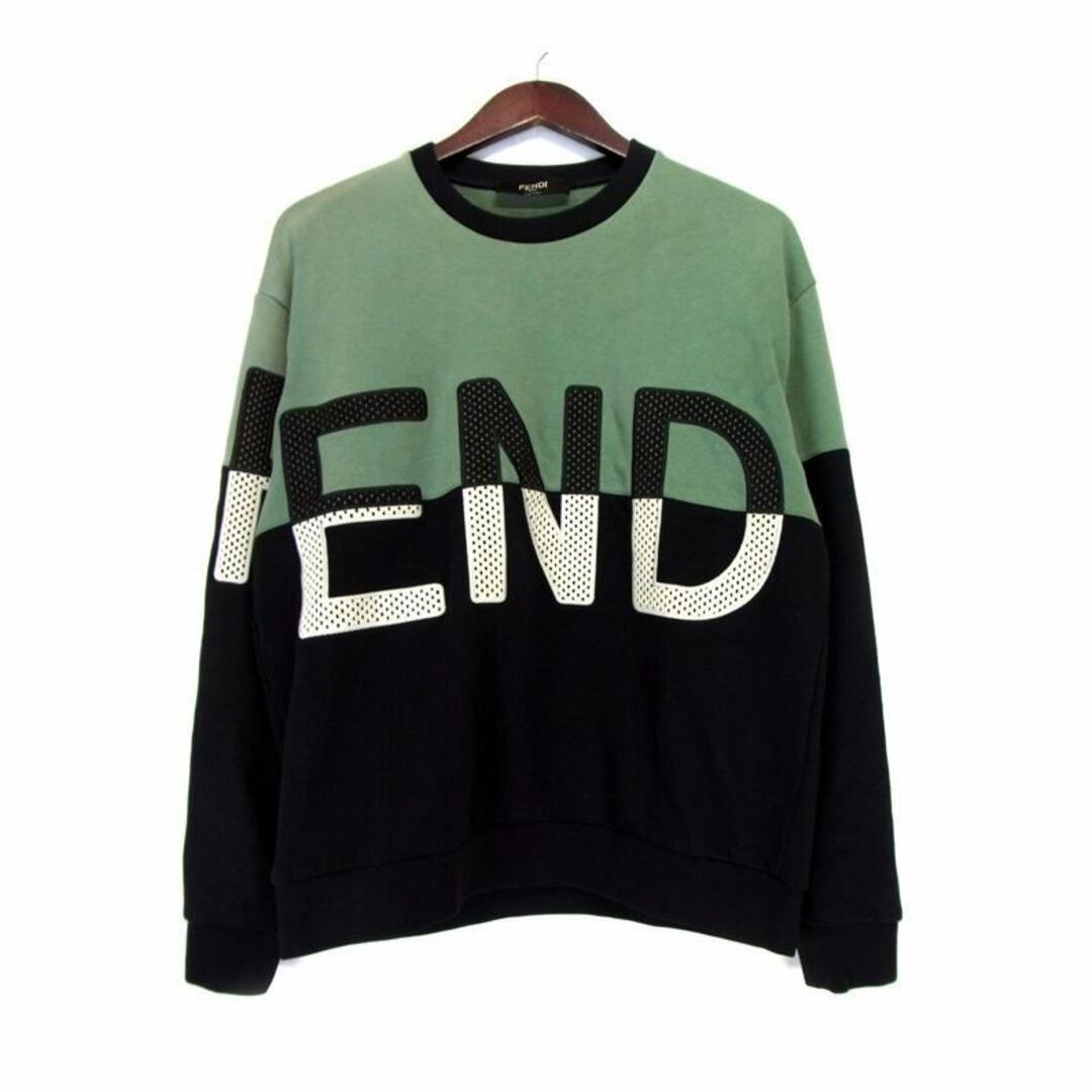 FENDI(フェンディ)のフェンディ FENDI ■ 21SS 【 Logo Crewneck Sweatshirt FAF626 A527 】 ロゴ クルーネック スウェット トレーナー　s2822 メンズのトップス(スウェット)の商品写真