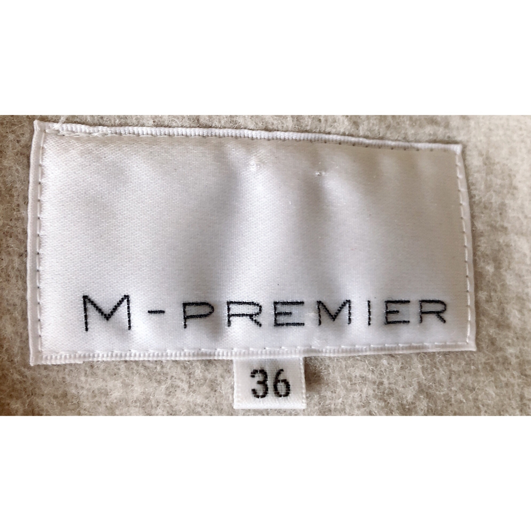 M-premier(エムプルミエ)のM-PREMIER エムプルミエ ロング コート 膝丈 ファー レディースのジャケット/アウター(ロングコート)の商品写真