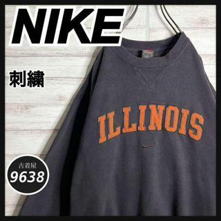 ナイキ(NIKE)の【入手困難!!】ナイキ ✈︎刺繍 アーチロゴ イリノイ州 ゆるだぼ 裏起毛 肉厚(スウェット)