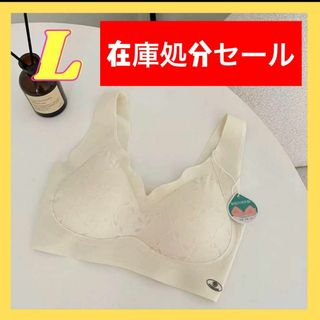 【在庫処分セール】育乳ブラ L トップブラ ナイトブラ パッド付き ジム(ブラ)