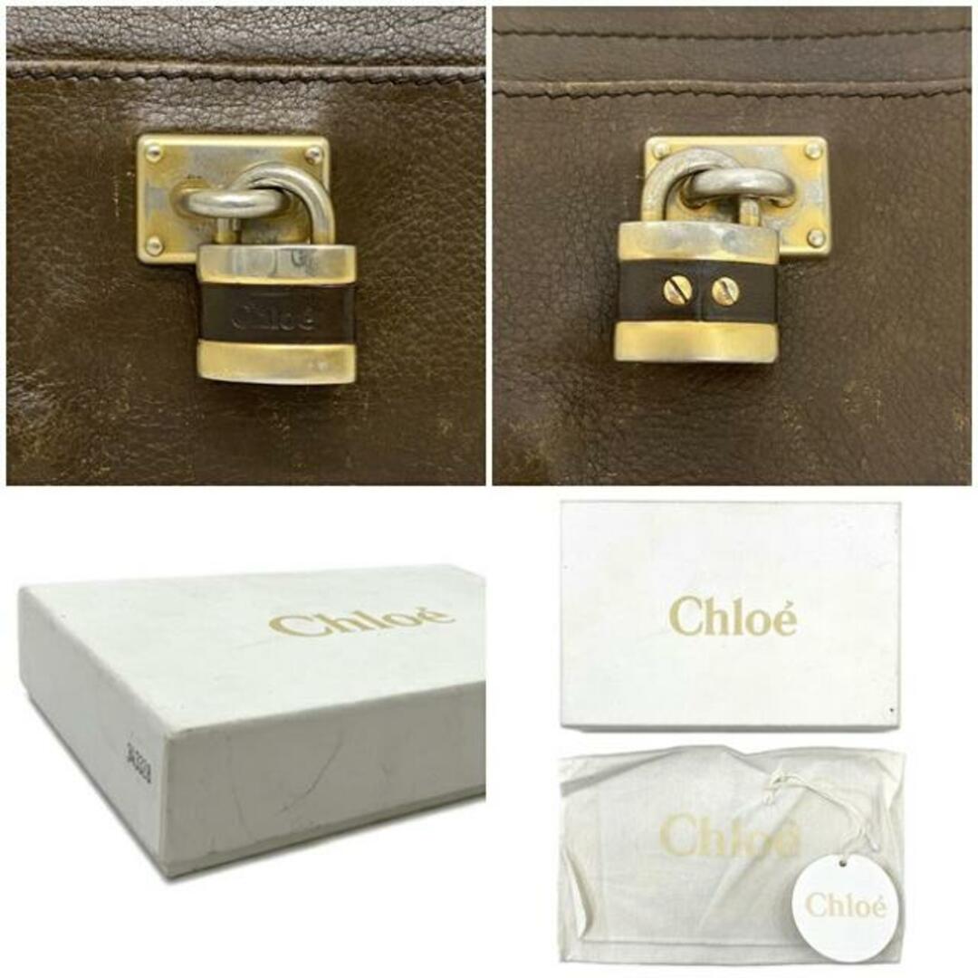 Chloe(クロエ)のクロエ ラウンドファスナー 長財布 ブラウン ゴールド パディントン 3P0143-275 財布 レザー 中古 Chloe 鍵 財布 ヴィンテージ ロック ファスナー 人気 レディース ラウンドファスナー長財布 ウォレット 茶色 レディースのファッション小物(財布)の商品写真