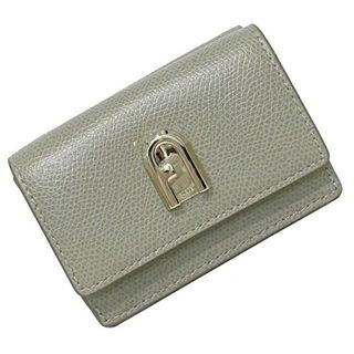 フルラ(Furla)のフルラ 三つ折り 財布 グレー ゴールド PCW5ACO ARE000 未使用 美品 レザー Sランク FURLA 灰色 コンパクト ミニ ウォレット シンプル ロゴ 小銭入れ有 ゴールド金具 定番 人気 無地 レディース 女性 本革(財布)