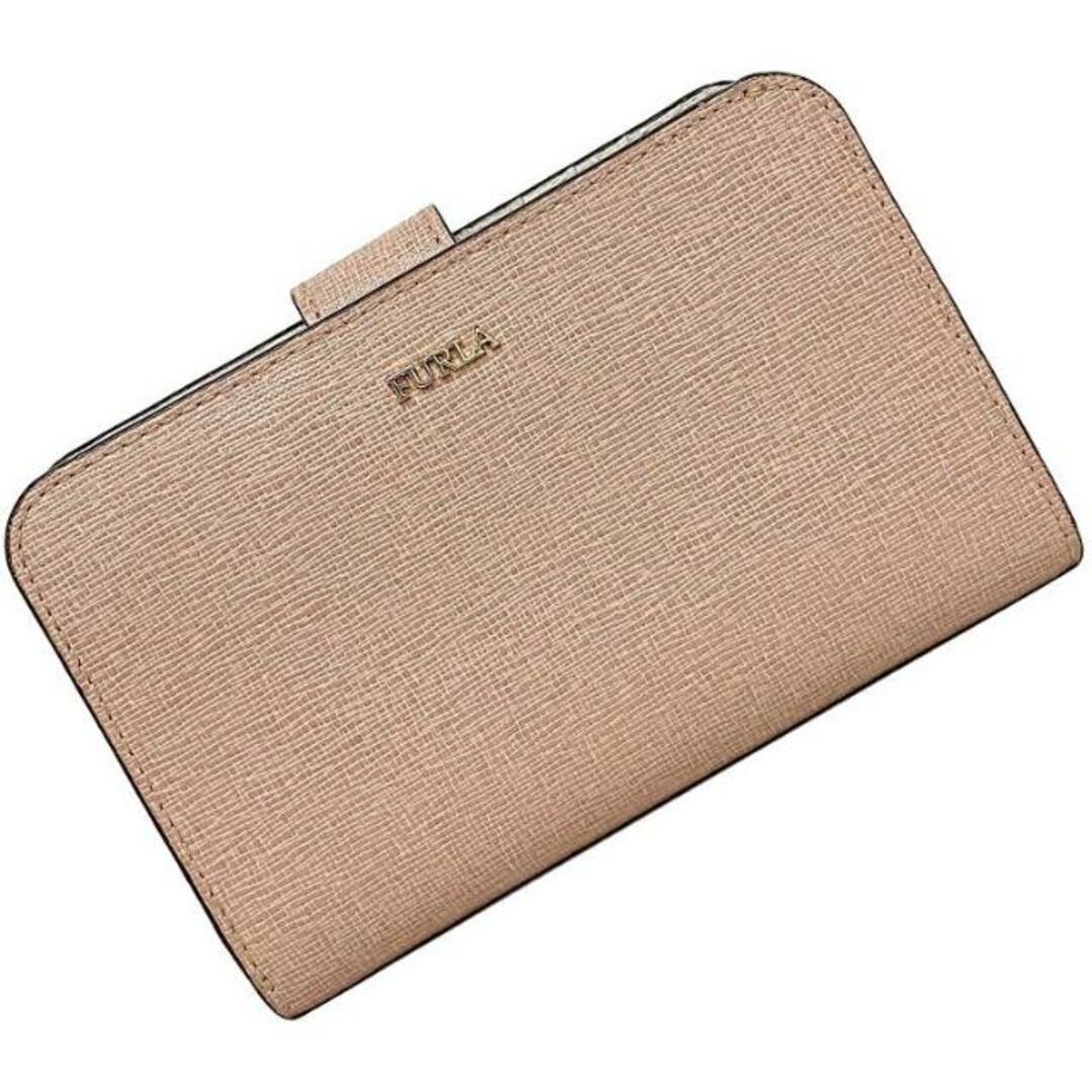 FURLA - フルラ 二つ折り 財布 サーモン ピンク 美品 レザー FURLA - フルラ 二つ折り 財布 サーモン ピンク 美品 レザー
