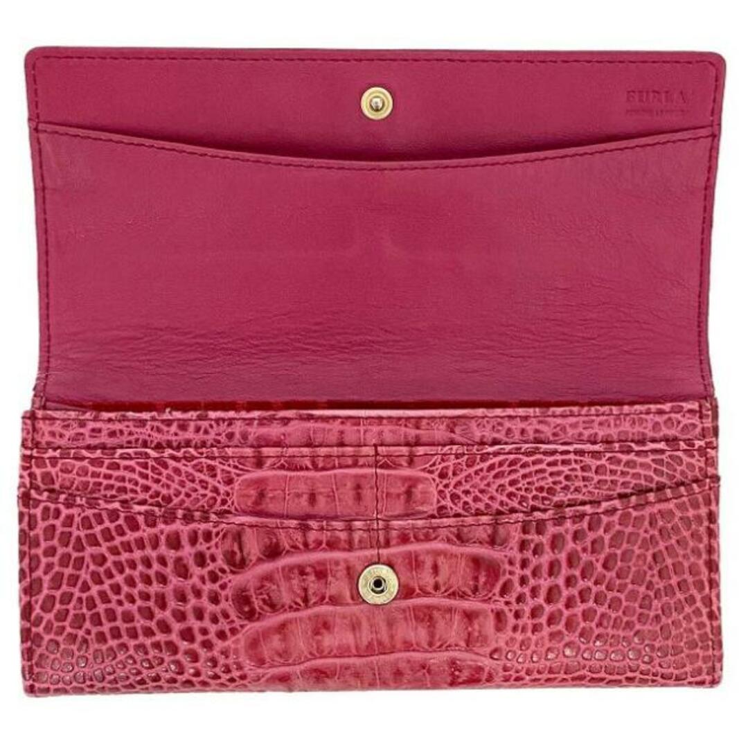 FURLA - フルラ 二つ折り 長財布 ピンク 美品 レザー 中古 FURLA FURLA - フルラ 二つ折り 長財布 ピンク 美品 レザー 中古 FURLA