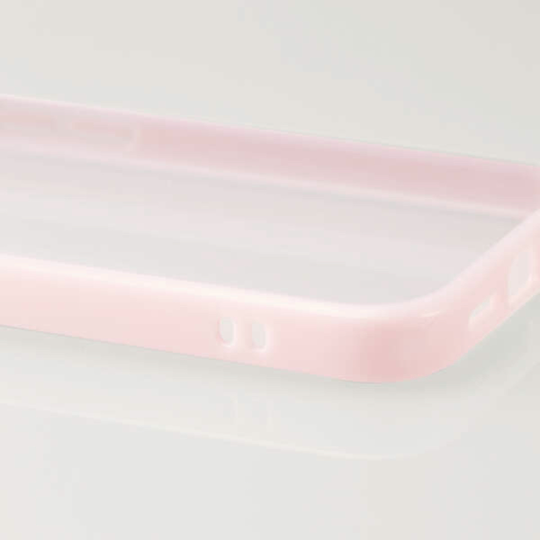 ELECOM(エレコム)のiPhone14Pro オーロラ ハイブリッド背面クリアケース 【ピンク】 スマホ/家電/カメラのスマホアクセサリー(iPhoneケース)の商品写真