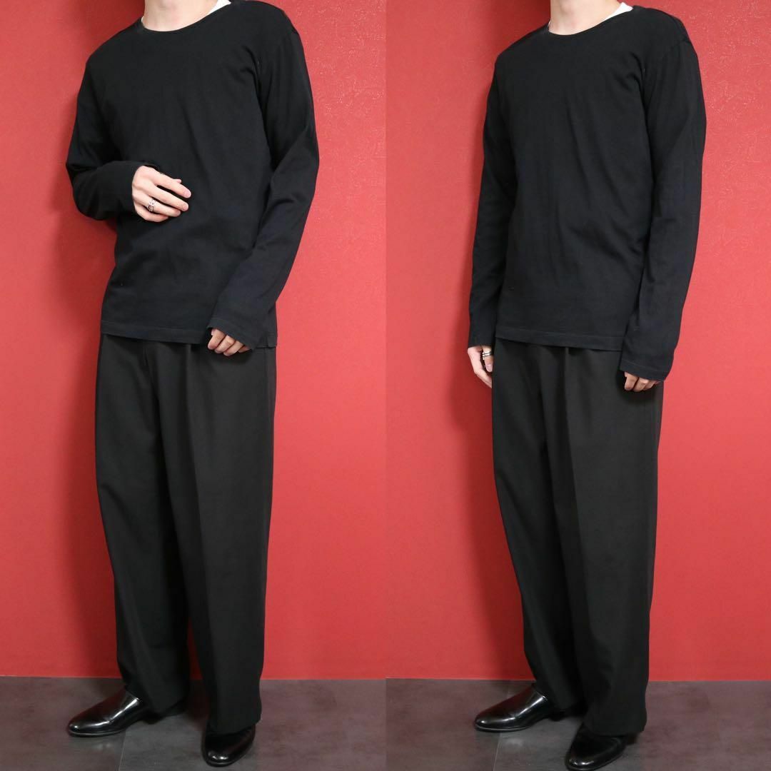 ISSEY MIYAKE(イッセイミヤケ)の【モード】ISSEY MIYAKE MEN オールブラック ロングTシャツ メンズのトップス(Tシャツ/カットソー(七分/長袖))の商品写真