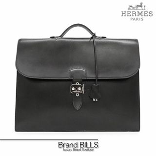 エルメス(Hermes)のエルメス サック・ア・デペッシュ 38 ビジネスバッグ ブリーフケース 書類バッグ エバーカーフ ブラック シルバー金具 □ I刻印 (ビジネスバッグ)