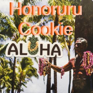 ホノルルクッキー(ホノルル・クッキー)のHonoluluCookieホノルルクッキー限定激レア型抜アロハパインステッカー(その他)