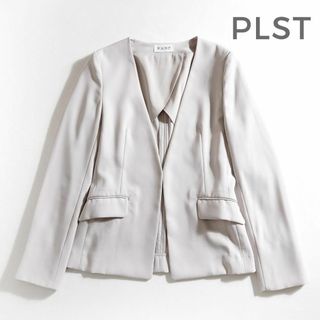 プラステ(PLST)の818*PLST プラステ バックサテンノーカラージャケット(ノーカラージャケット)